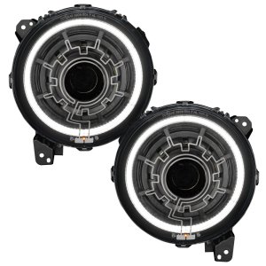 Jeep Wrangler LED Headlights - ORACLE Lighting - Oculus Bi-LED Heated Lens Projector - `18-`22